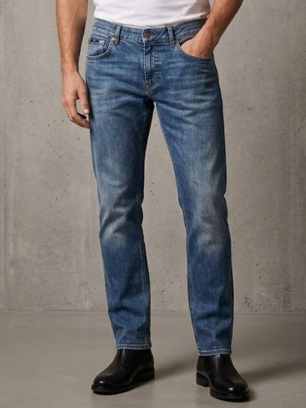 Hugo Boss Jeans Men's Size 34x32 Maine Straight Leg Comfort Stretch Classic